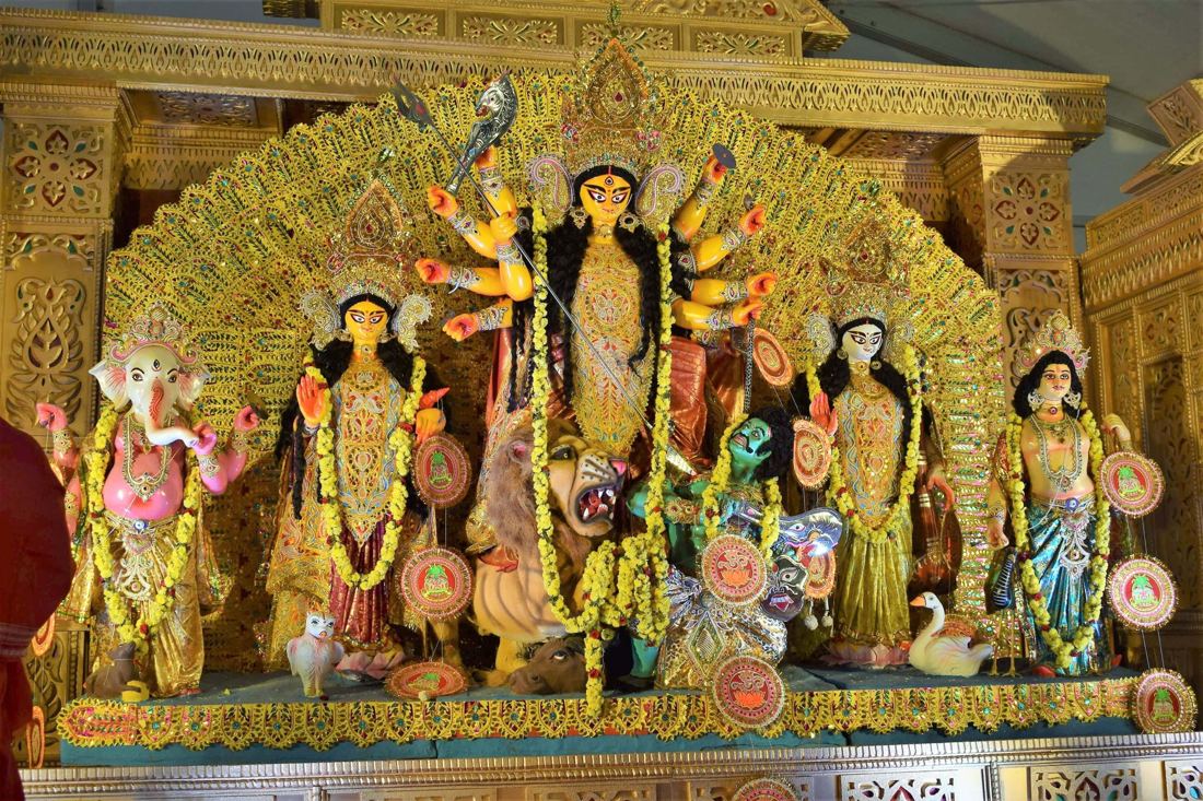 Idol and pandal, BARSHA Bengali Association