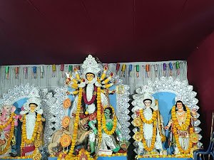 Wide pandal altar view, Bengali in Bangalore (BinB)