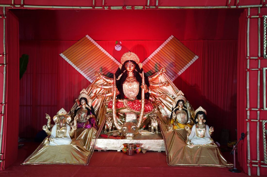 Idol and pandal, South East Bengaluru Bengali Association (SEBBA)